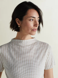 A. Putnam Luxe Opaque Short Sleeve Top