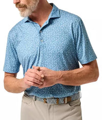 Johnnie-O Performance Jersey Polo Barrels Blue (Adults)
