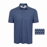 Moon Golf Junior All-Star Flagstick Print Men's Performance Polo