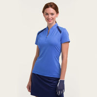 EP NY Ladies Short Sleeve Mandarin Collar Polo