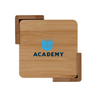 CES Academy - Brandon IV 4-Piece Bamboo Coaster Set