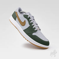 Custom Jordan 1 Low Golf-Fairway Gold