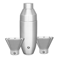 SNOWFOX Stainless Steel Cocktail Shaker and Martini Glass Barware Set