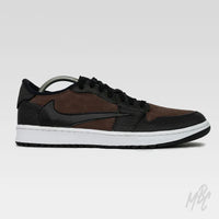 Custom Jordan 1 Low Golf - Mocha Reverse Swoosh