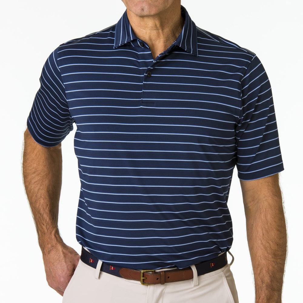 Fairway & Greene Faxon Stripe Jersey Polo