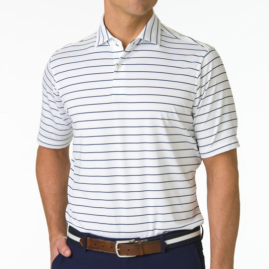 Fairway & Greene Faxon Stripe Jersey Polo