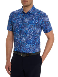 Robert Graham Golden Paisley Polo