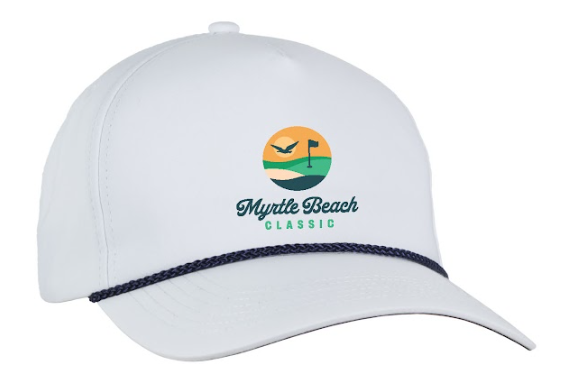 Myrtle Beach Classic White and Navy Rope Cap