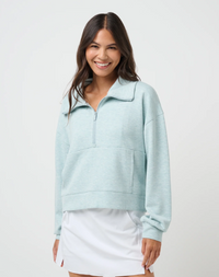 Travis Mathew Skyloft Soft Half Zip Pullover (Women)