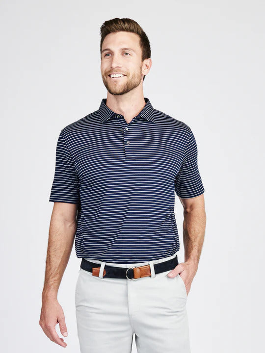 TASC Cloud Lightweight Polo Brookline Stripe