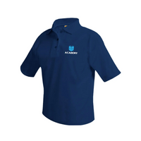 CES Academy - YOUTH Short Sleeve Pique Polo Shirt - Embroidered