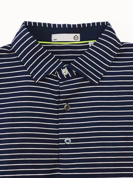 TASC Cloud Lightweight Polo Brookline Stripe