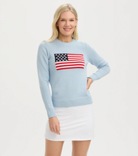 Renwick Flag Intarsia Cotton Sweater