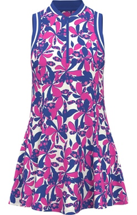 Penguin Floral Printed Zip Dress